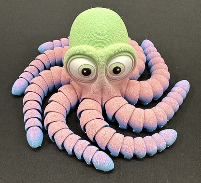 12" Flexi Octopus, Magnetic & Highly Textured - Multiple Colors & Rainbows