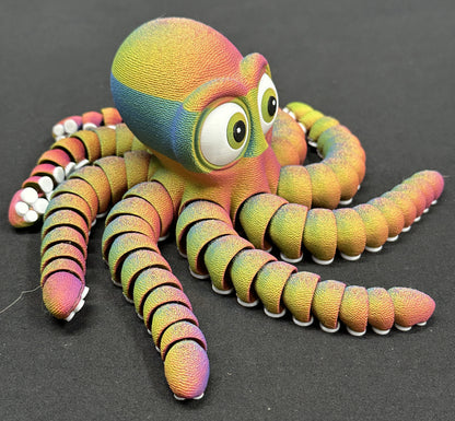 12" Flexi Octopus, Magnetic & Highly Textured - Multiple Colors & Rainbows