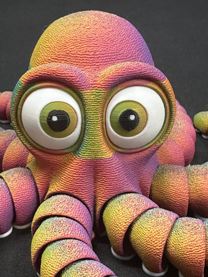 12" Flexi Octopus, Magnetic & Highly Textured - Multiple Colors & Rainbows
