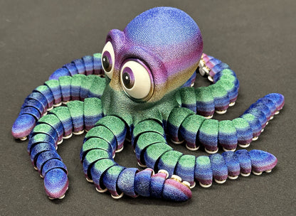 12" Flexi Octopus, Magnetic & Highly Textured - Multiple Colors & Rainbows