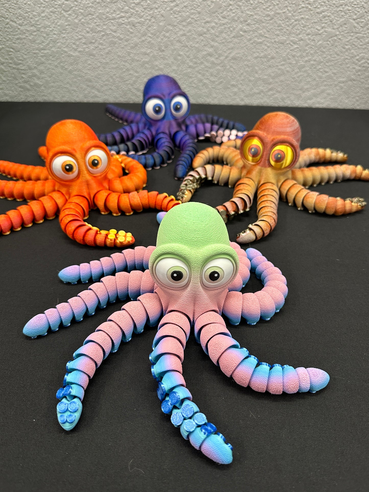 Universe Rainbow Silk 12" Flexi Octopus, Magnetic & Highly Textured
