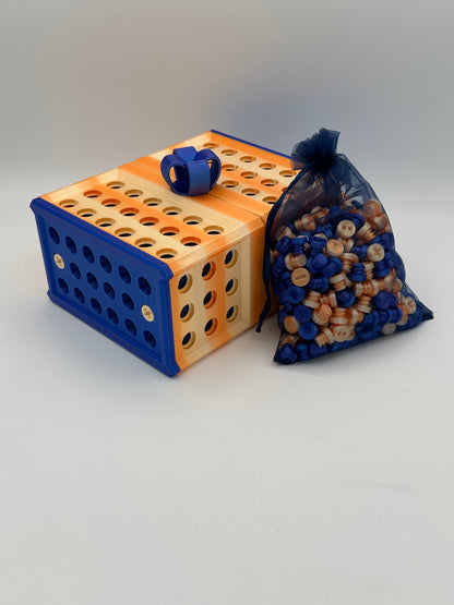 Orange & Blue Extremely Annoying Gift Box with 296 screws