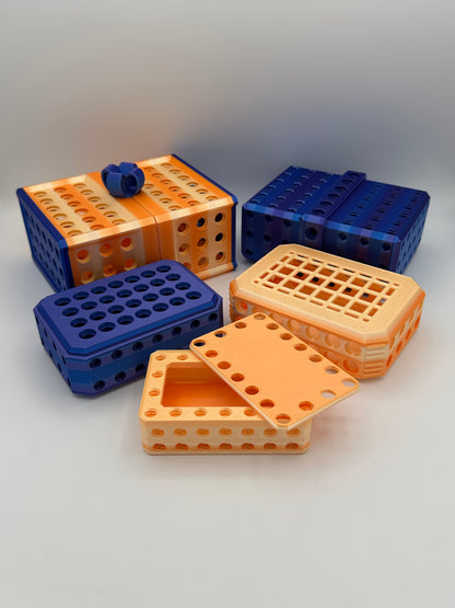 Orange & Blue Extremely Annoying Gift Box with 296 screws