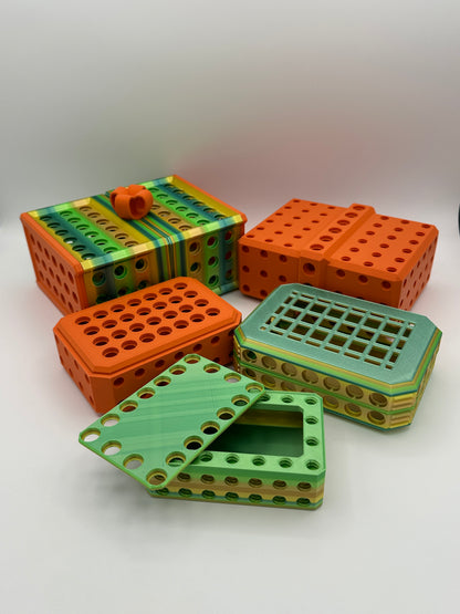 Orange & Green/Yellow Extremely Annoying Gift Box with 296 screws