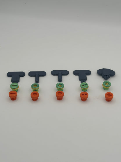 Orange & Green/Yellow Extremely Annoying Gift Box with 296 screws
