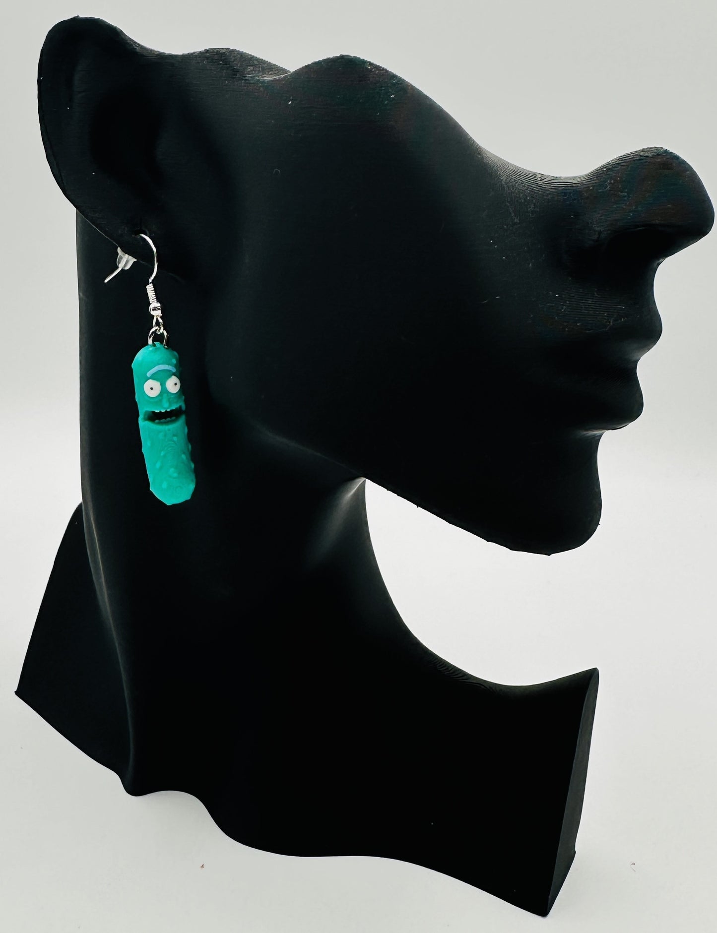 Pickle Rick Earing & Necklace Set - Tickles, the Articulated Pickle
