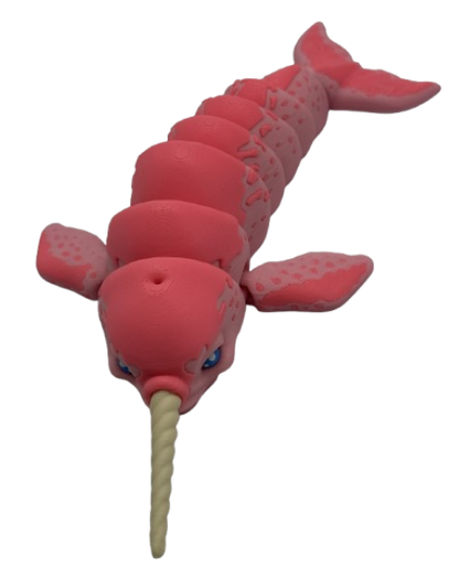 Narwhal - 8.5" Flexi Articulated Pet - Multiple Colors & Rainbows