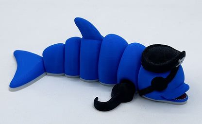 Pirate Dolphin - 7" Articulated Flexi Pet