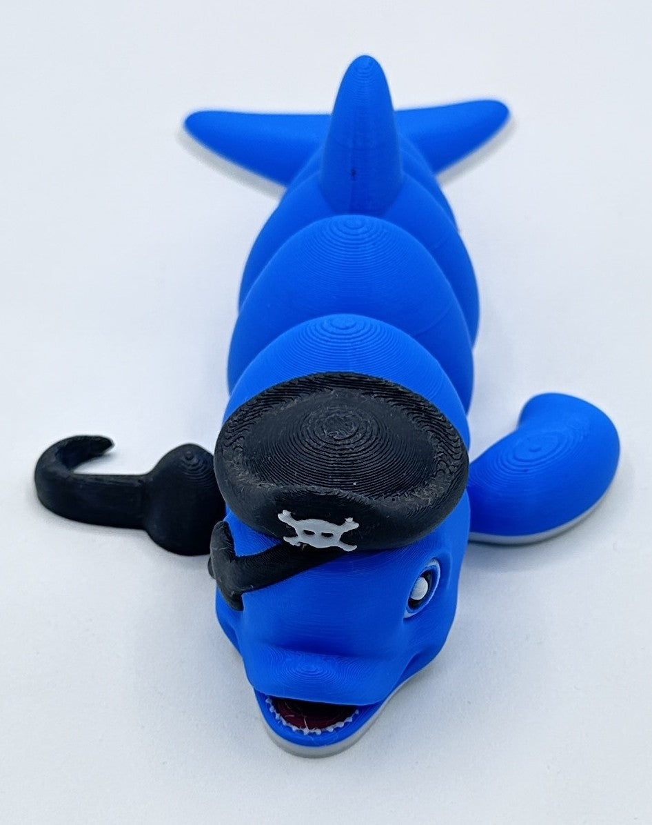 Pirate Dolphin - 7" Articulated Flexi Pet