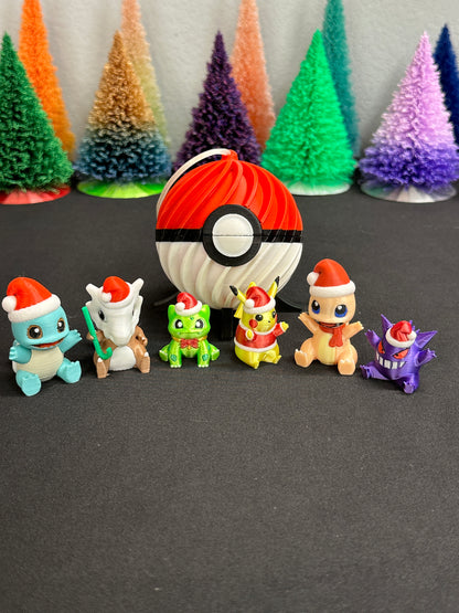 Pokemon Ornament w/ 3 Random Minis