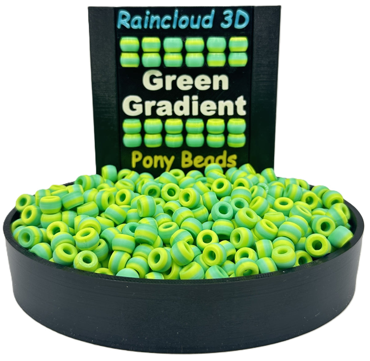 Pony Beads - 9mm x 6mm - Multiple Colors