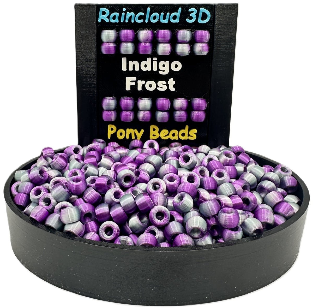Pony Beads - 9mm x 6mm - Multiple Colors