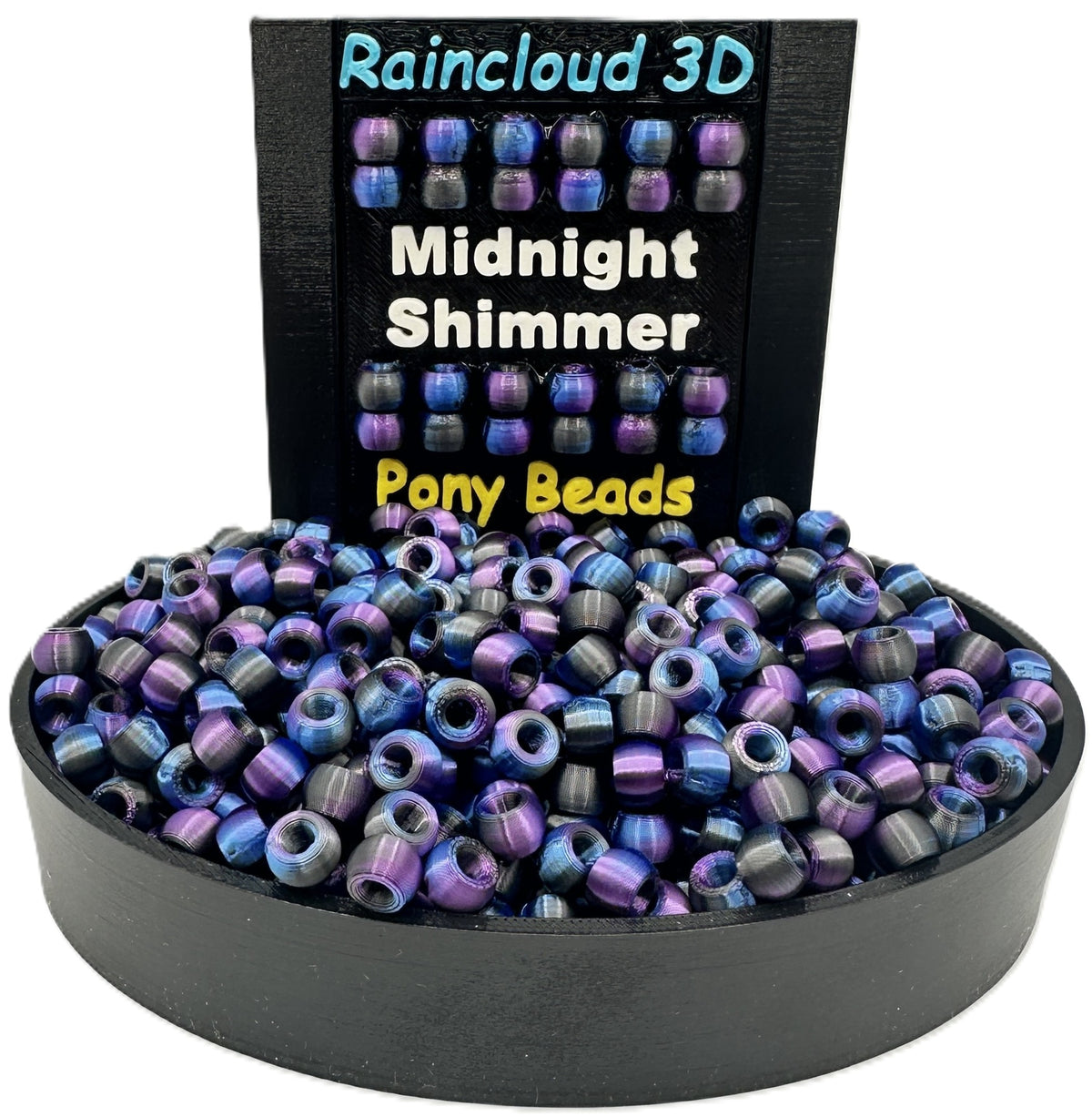 Pony Beads - 9mm x 6mm - Multiple Colors