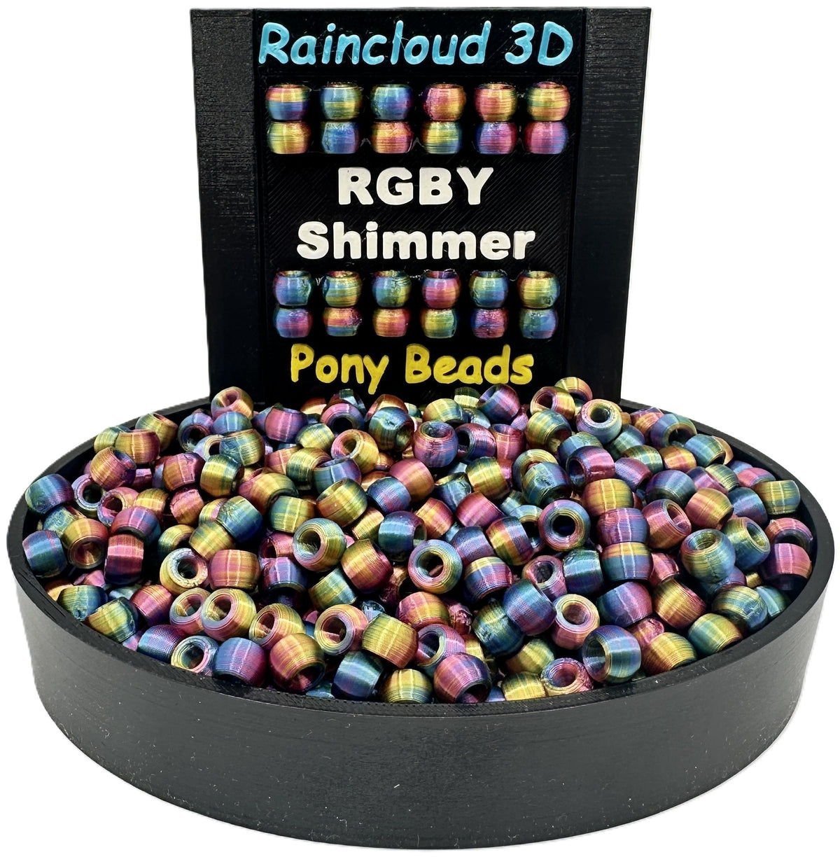 Pony Beads - 9mm x 6mm - Multiple Colors
