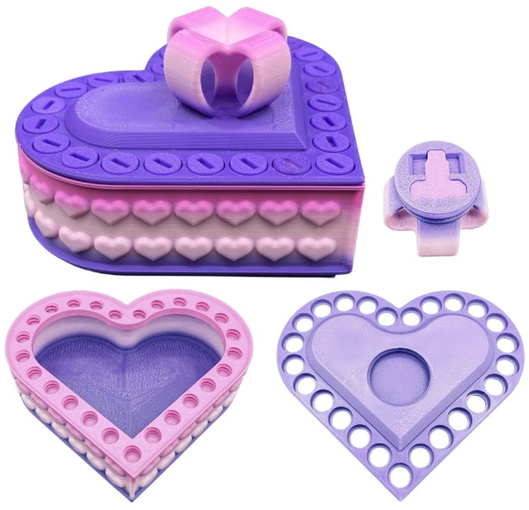 Heart Annoying Gift Box w/ 25 bolts - Multiple Color Combinations