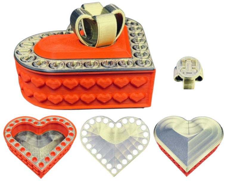 Heart Annoying Gift Box w/ 25 bolts - Multiple Color Combinations