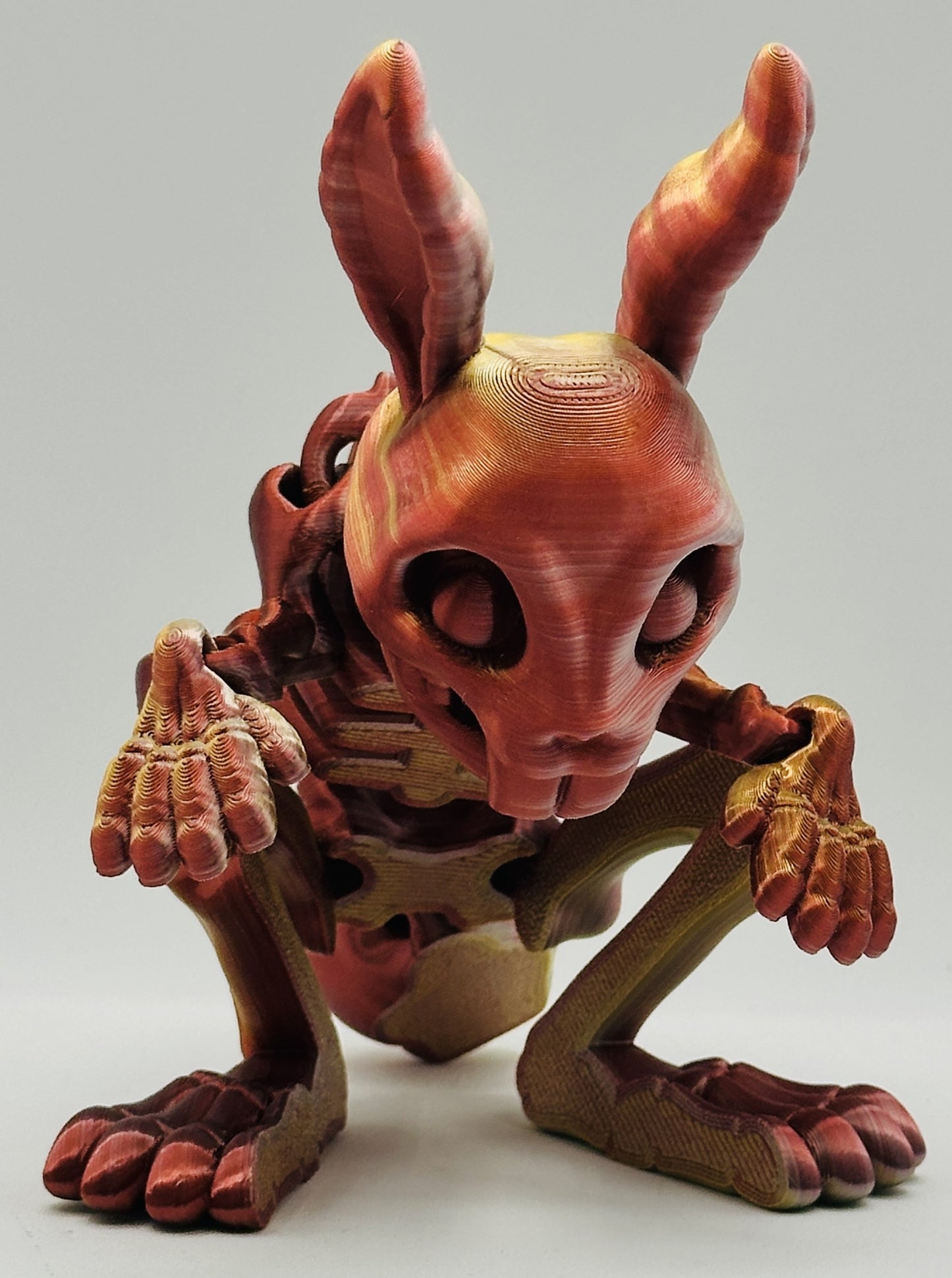 Skeleton Bunny, 6" Articulated Flexi Pet
