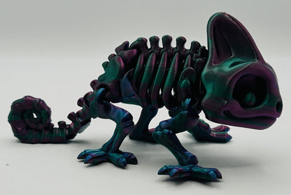 Skeleton Chameleon, 8" Articulated Flexi Pet
