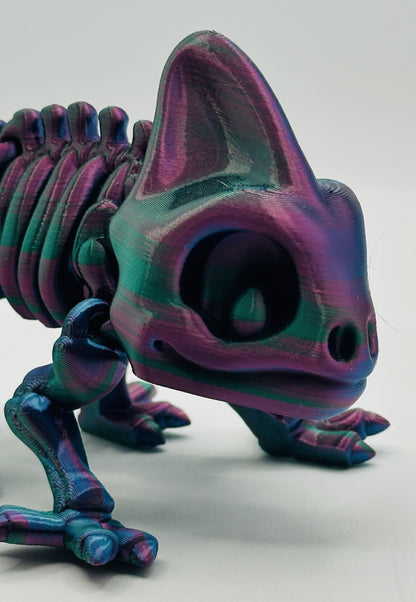 Skeleton Chameleon, 8" Articulated Flexi Pet