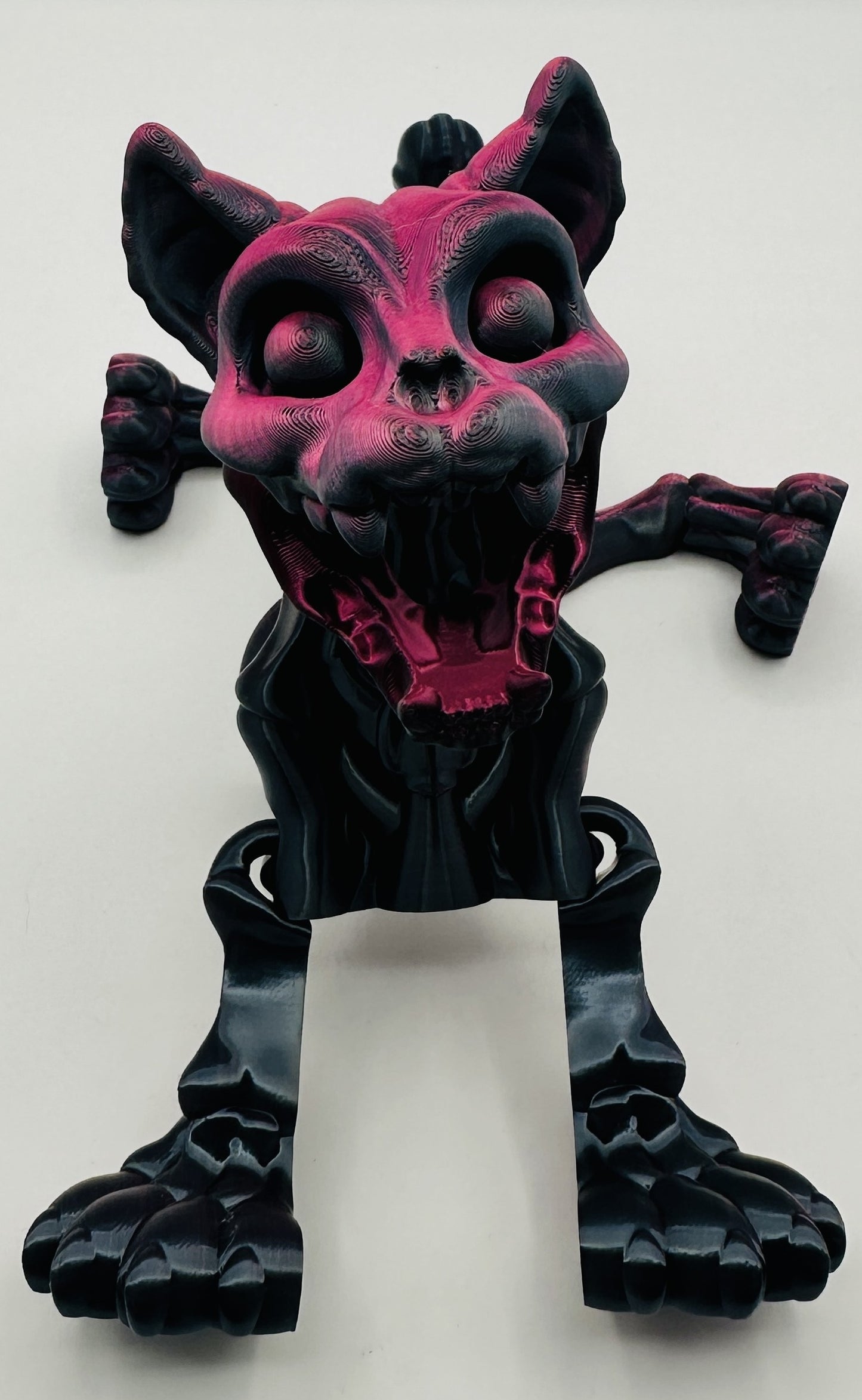Skeleton Kitty, 9" Articulated Flexi Pet