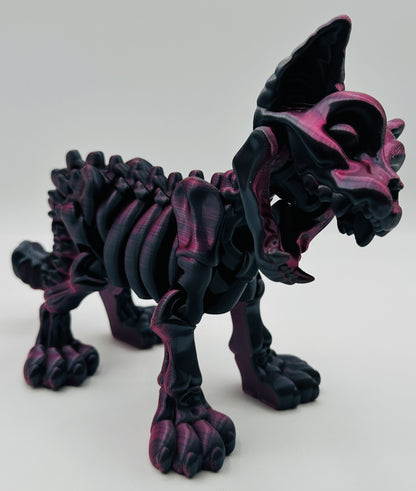 Skeleton Kitty, 9" Articulated Flexi Pet
