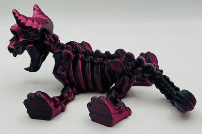 Skeleton Kitty, 9" Articulated Flexi Pet