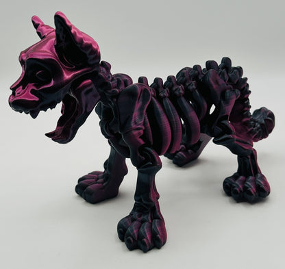 Skeleton Kitty, 9" Articulated Flexi Pet