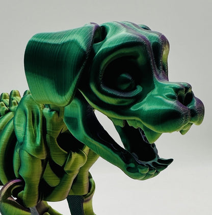 Skeleton Puppy, 9" Articulated Flexi Pet