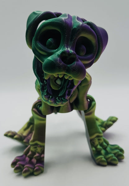 Skeleton Puppy, 9" Articulated Flexi Pet