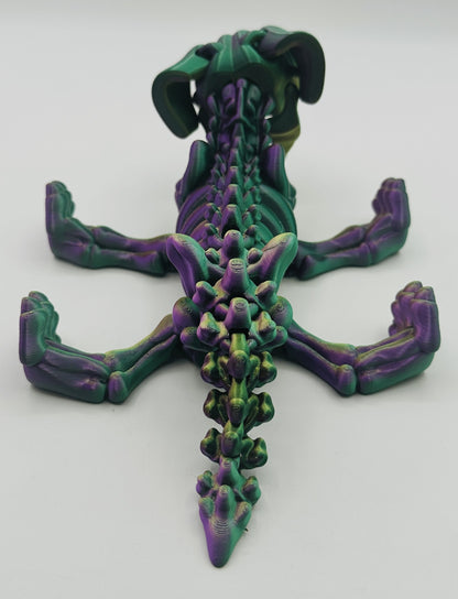 Skeleton Puppy, 9" Articulated Flexi Pet