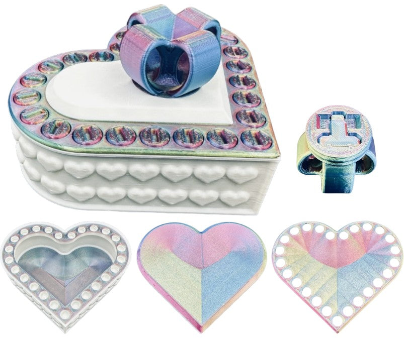 Heart Annoying Gift Box w/ 25 bolts - Multiple Color Combinations