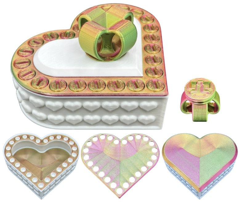 Heart Annoying Gift Box w/ 25 bolts - Multiple Color Combinations