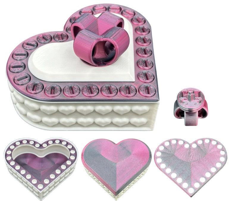 Heart Annoying Gift Box w/ 25 bolts - Multiple Color Combinations
