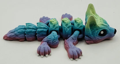 Wolf Pup - 6.5" Flexi Articulated Pet - Multiple Colors