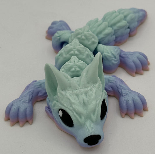 Wolf Pup - 6.5" Flexi Articulated Pet - Multiple Colors