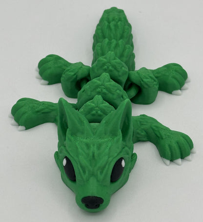 Wolf Pup - 6.5" Flexi Articulated Pet - Multiple Colors