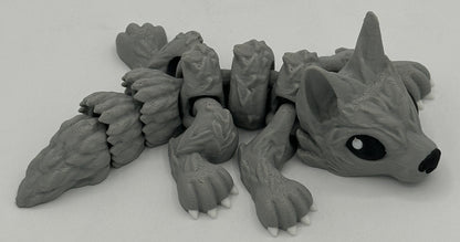 Wolf Pup - 6.5" Flexi Articulated Pet - Multiple Colors