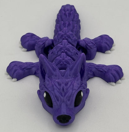 Wolf Pup - 6.5" Flexi Articulated Pet - Multiple Colors