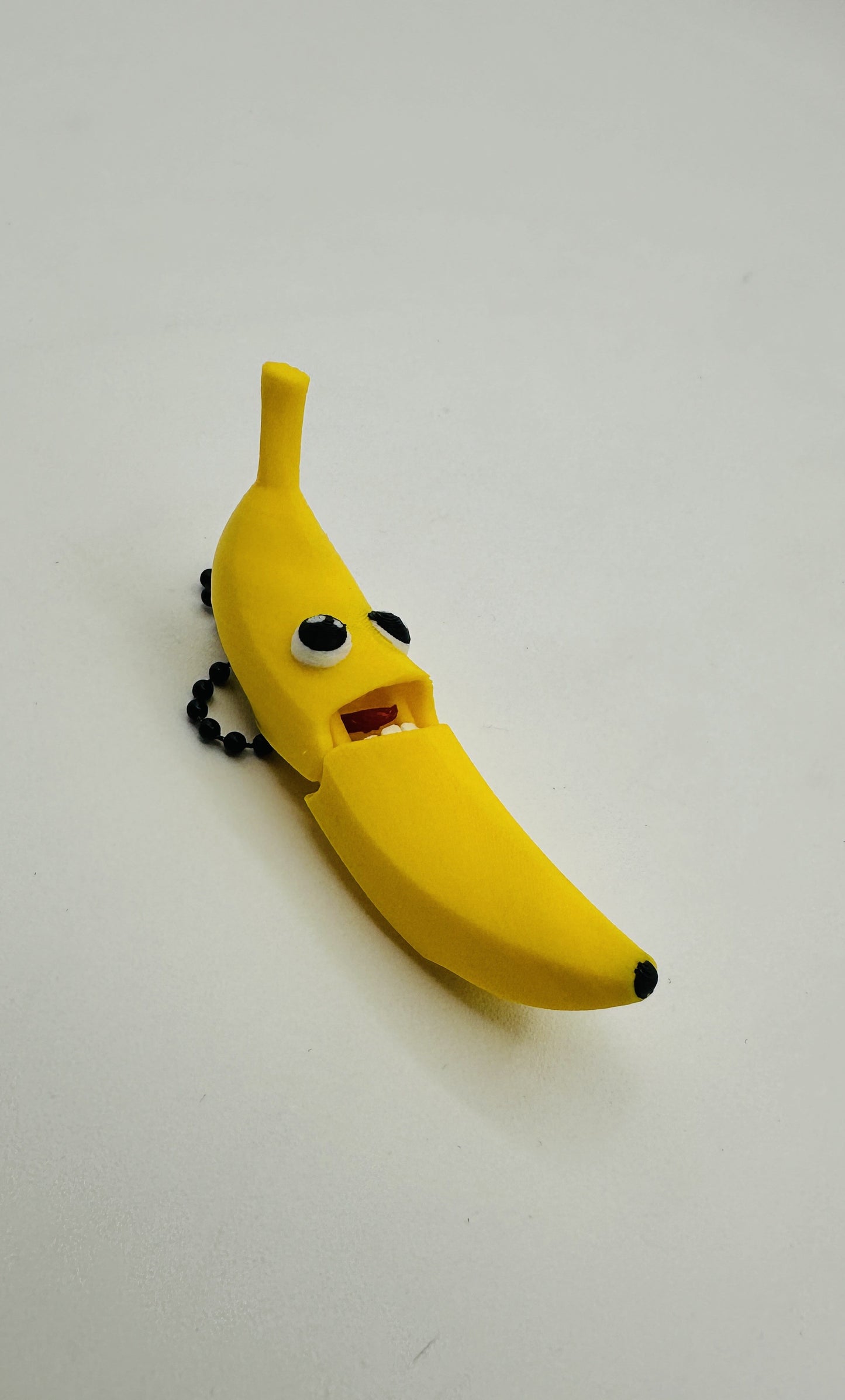 Banana Keychain - Fully articulated keychain, zipper pull, and backpack bling