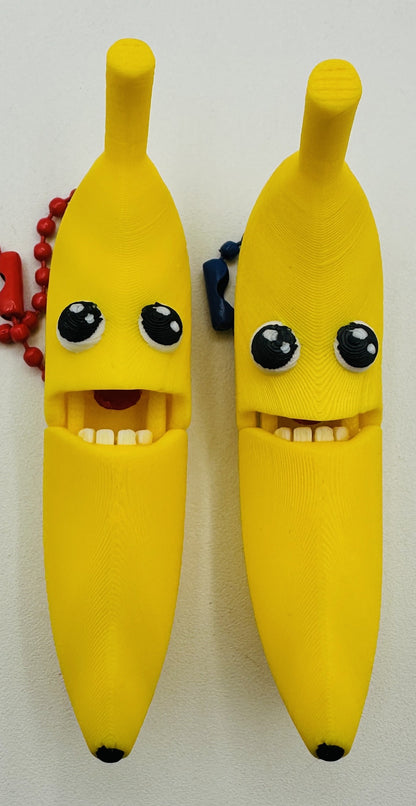Banana Keychain - Fully articulated keychain, zipper pull, and backpack bling