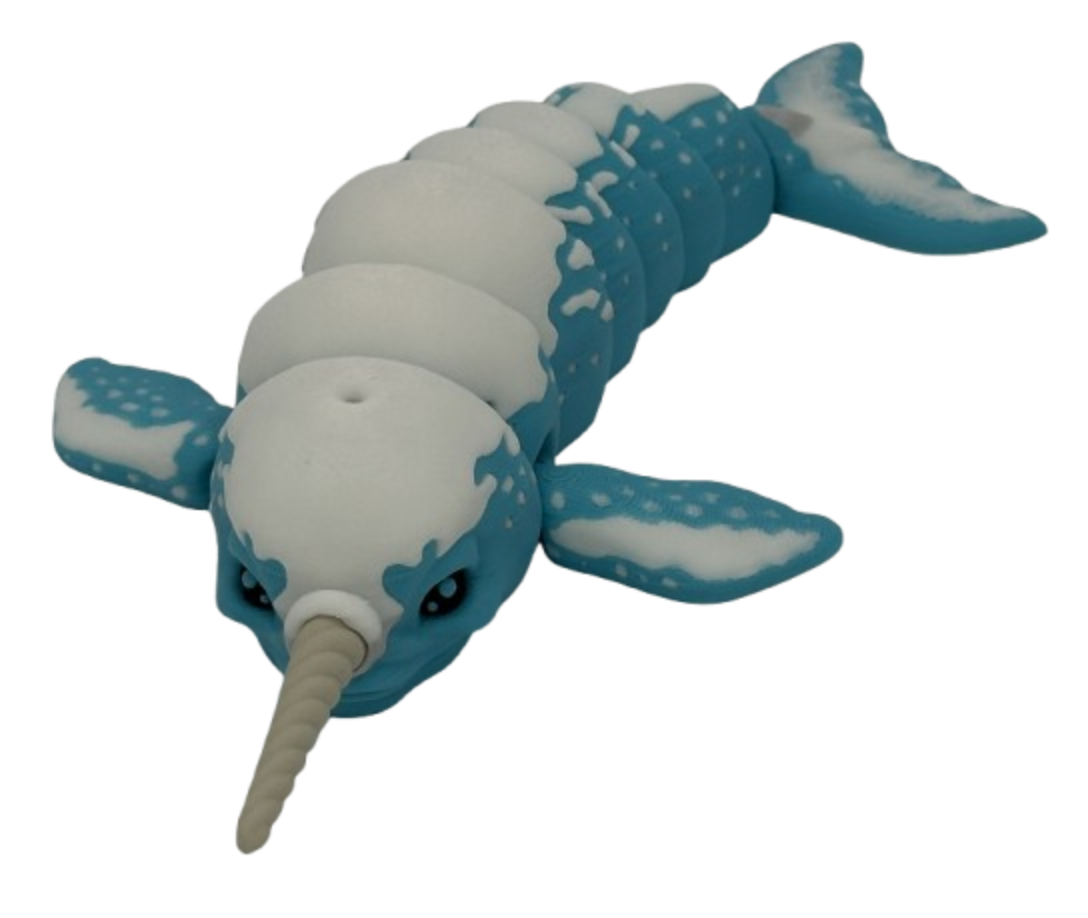 Narwhal - 8.5" Flexi Articulated Pet - Multiple Colors & Rainbows