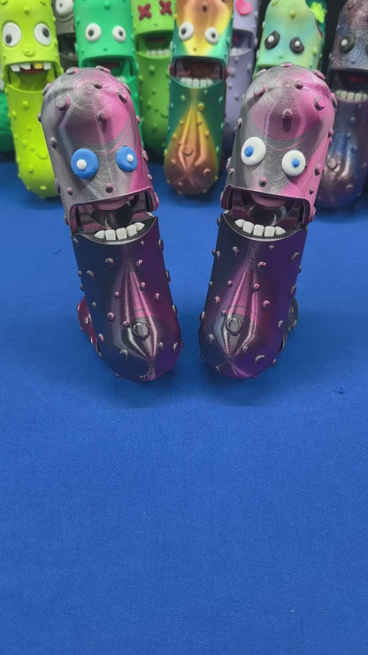 Rose Shadow - 7" Articulated Tickle Pickle with Butt stand