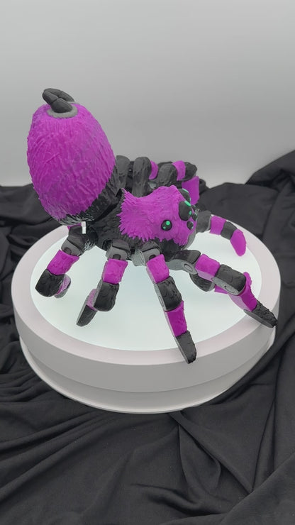 12" Tarantula - Purple & Black