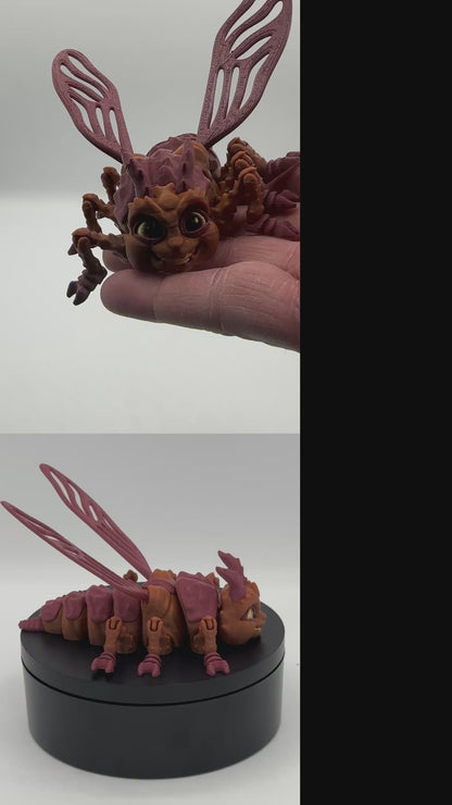 Larry Cockroach - 4" Flexi Articulated Bug