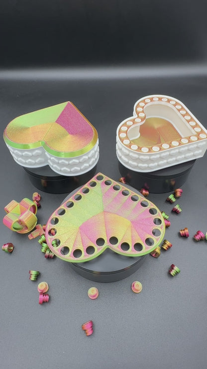 Heart Annoying Gift Box w/ 25 bolts - Multiple Color Combinations