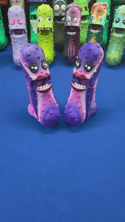 Mrs. Pickles - 7" Articulated Tickle Pickle with Butt stand
