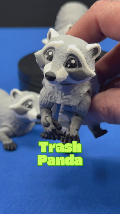 Racoon, Trash Panda - 6" super-flexi articulated model