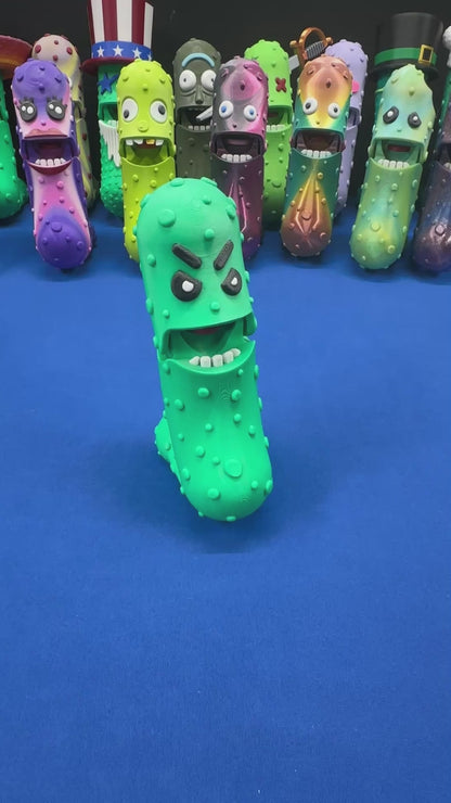 Angry Pickle - 7" Articulated Tickle Pickle with Butt stand