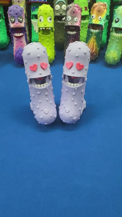 Lavender Lover - 7" Articulated Tickle Pickle with Butt stand