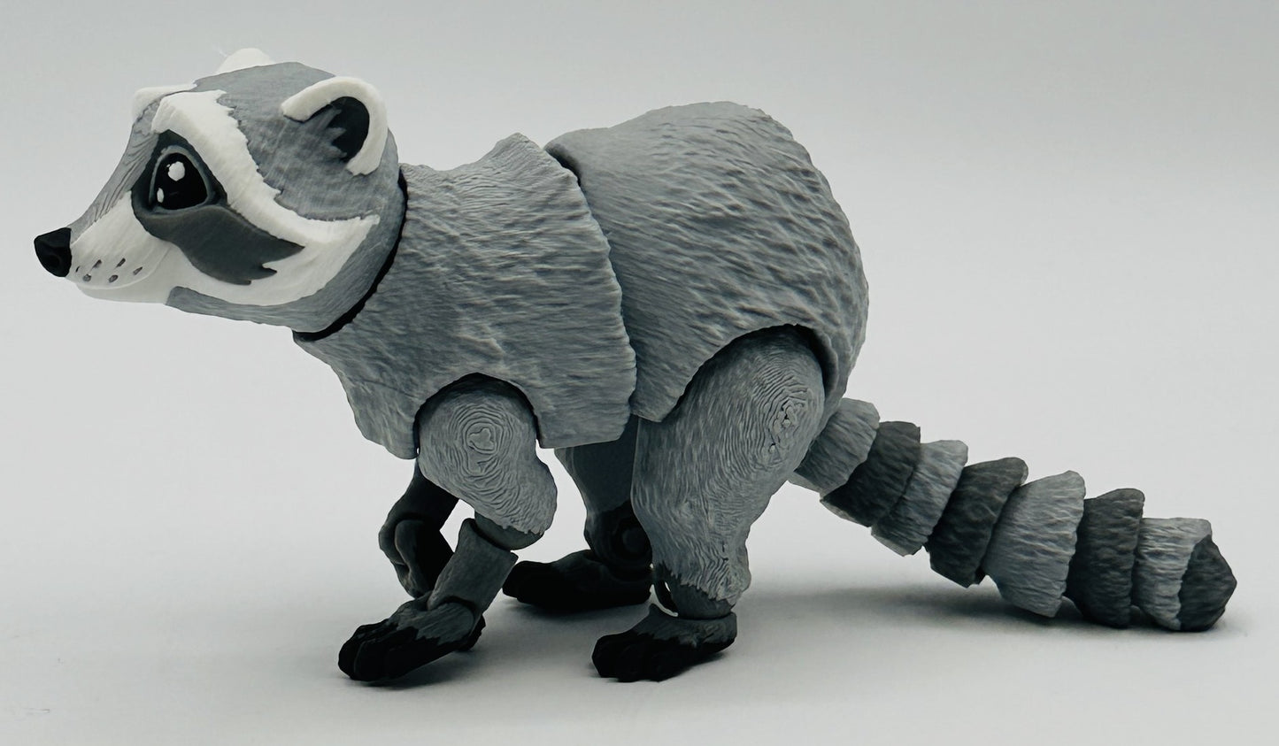 Racoon, Trash Panda - 6" super-flexi articulated model